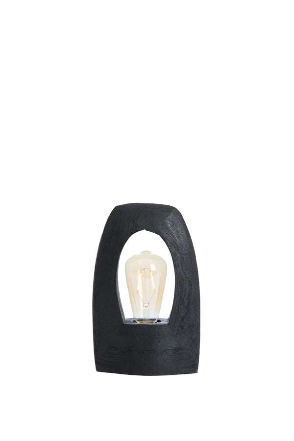 Light & Living Lighting Table lamp 17x8x25 cm CARINI wood matt black House of Isabella UK