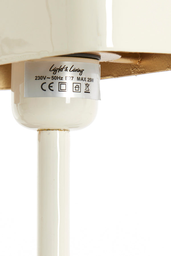 Light & Living Lighting Table lamp 20x10x36 cm ELENIE shiny cream House of Isabella UK