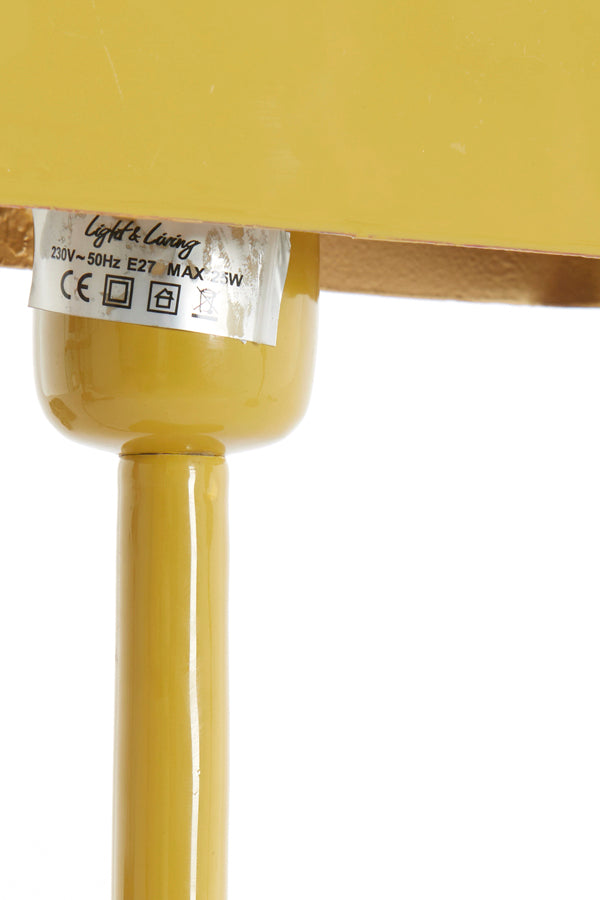Light & Living Lighting Table lamp 20x10x36 cm ELENIE shiny ocher yellow House of Isabella UK