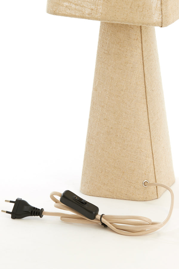 Light & Living Lighting Table lamp 20x20x58 cm MIKKO linen natural House of Isabella UK