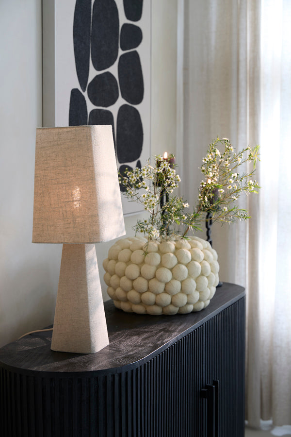 Light & Living Lighting Table lamp 20x20x58 cm MIKKO linen natural House of Isabella UK