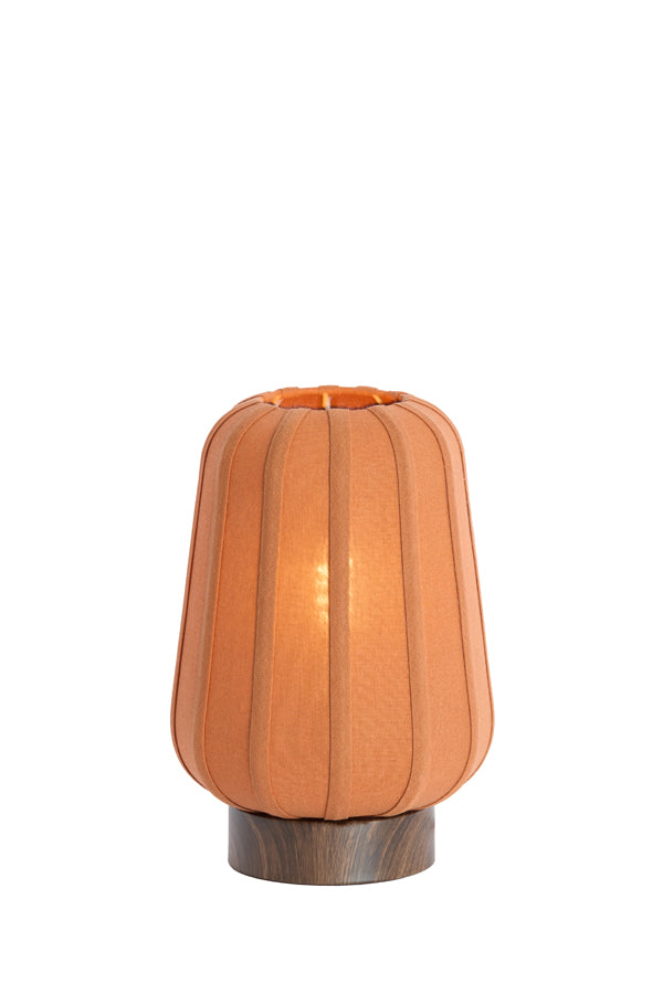 Light & Living Lighting Table lamp 20x29 cm BIBIA wood print dark brown+terra House of Isabella UK