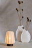 Light & Living Lighting Table lamp 20x29 cm BIBIA wood print dark brown+white House of Isabella UK