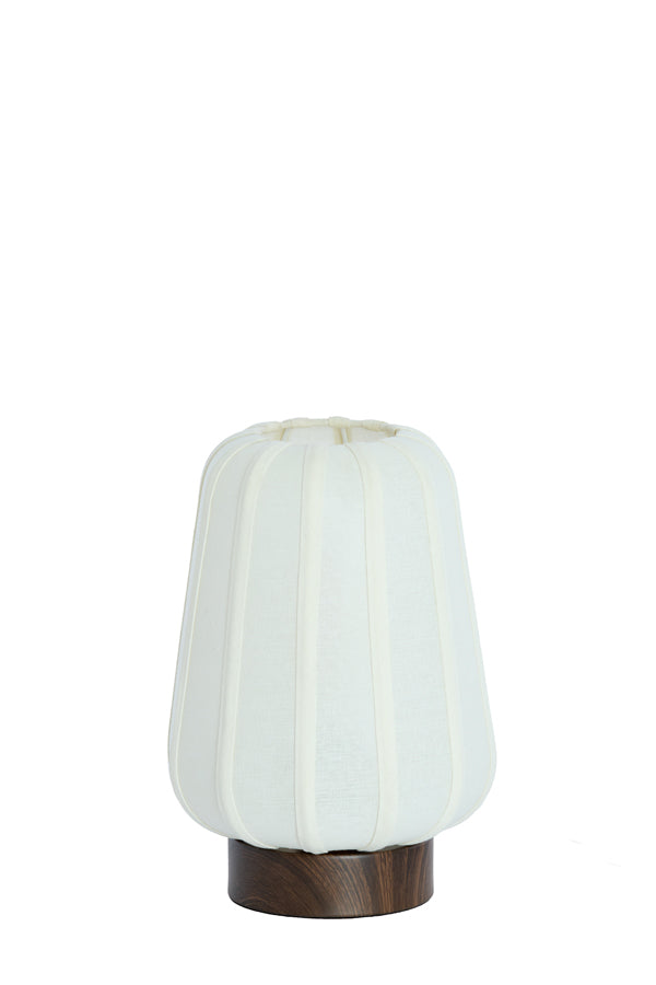 Light & Living Lighting Table lamp 20x29 cm BIBIA wood print dark brown+white House of Isabella UK