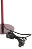 Light & Living Lighting Table lamp 20x34 cm CEDILLO metallic matt burgundy House of Isabella UK