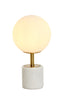 Light & Living Lighting Table lamp 20x35 cm MEDINA antique bronze+glass matt white House of Isabella UK