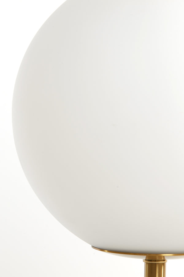 Light & Living Lighting Table lamp 20x35 cm MEDINA antique bronze+glass matt white House of Isabella UK