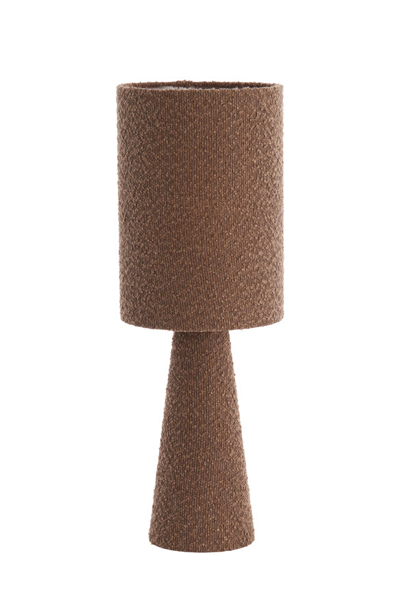 Light & Living Lighting Table lamp 20x58 cm MICKY bouclé brown House of Isabella UK