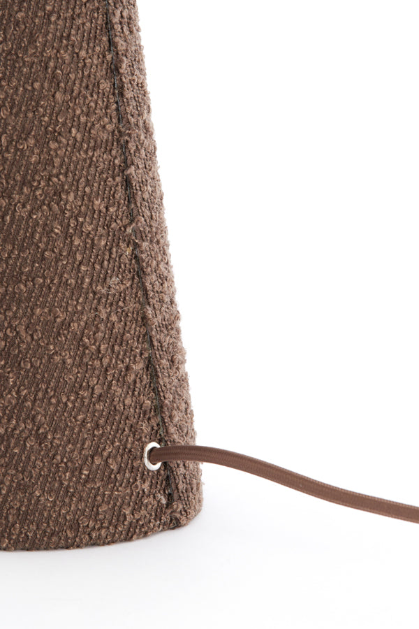 Light & Living Lighting Table lamp 20x58 cm MICKY bouclé brown House of Isabella UK