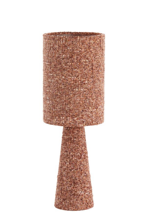 Light & Living Lighting Table lamp 20x58 cm MICKY bouclé burgundy House of Isabella UK