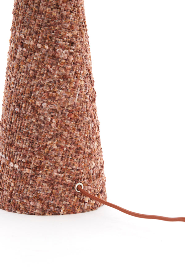 Light & Living Lighting Table lamp 20x58 cm MICKY bouclé burgundy House of Isabella UK