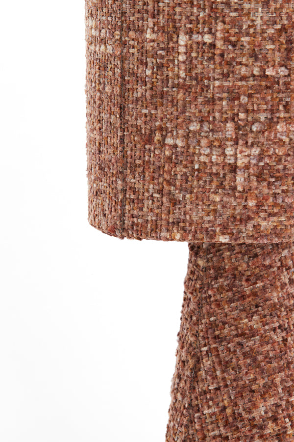Light & Living Lighting Table lamp 20x58 cm MICKY bouclé burgundy House of Isabella UK