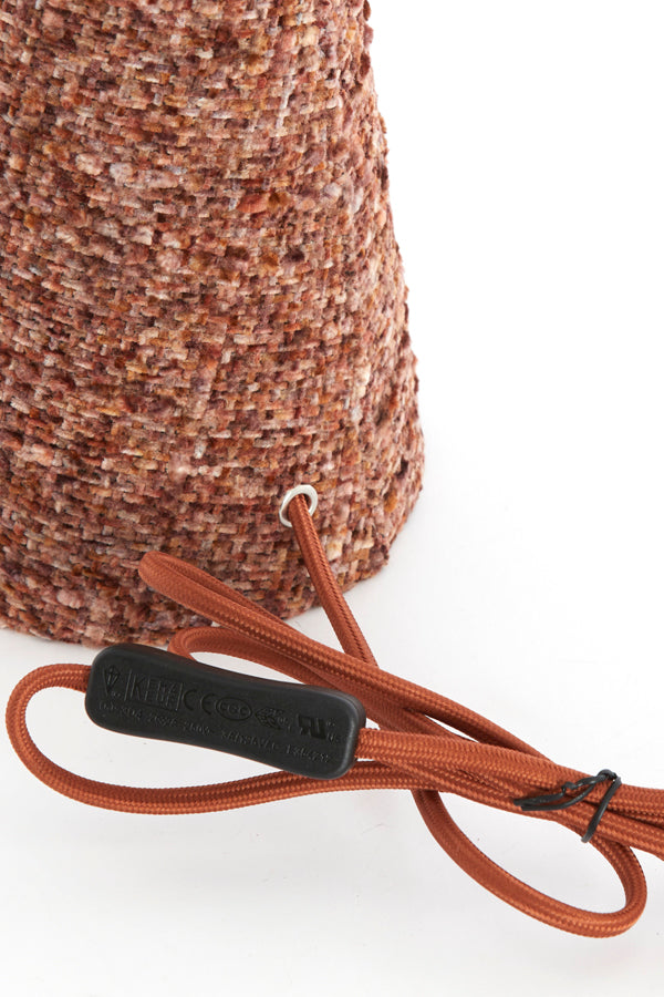 Light & Living Lighting Table lamp 20x58 cm MICKY bouclé burgundy House of Isabella UK