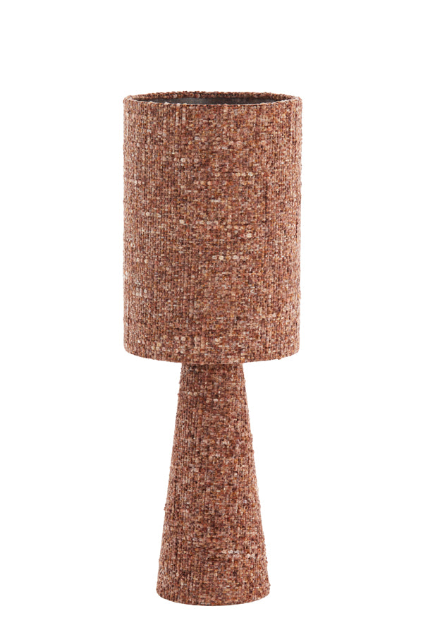 Light & Living Lighting Table lamp 20x58 cm MICKY bouclé burgundy House of Isabella UK
