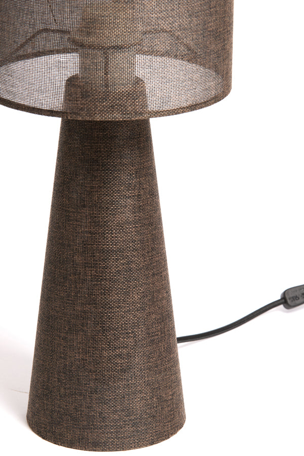 Light & Living Lighting Table lamp 20x58 cm MICKY linen brown House of Isabella UK