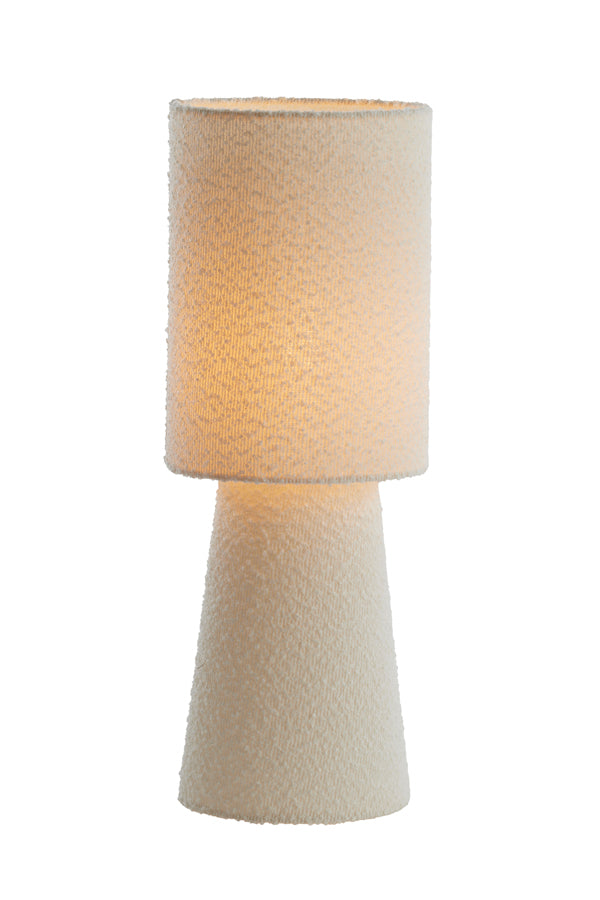 Light & Living Lighting Table lamp 20x58 cm MIKKEL bouclé cream House of Isabella UK