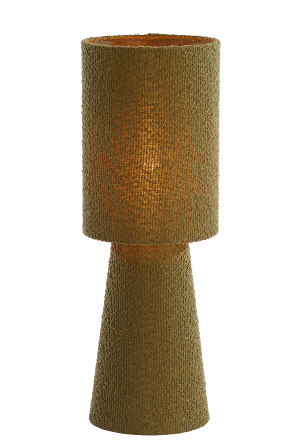 Light & Living Lighting Table lamp 20x58 cm MIKKEL bouclé olive green House of Isabella UK
