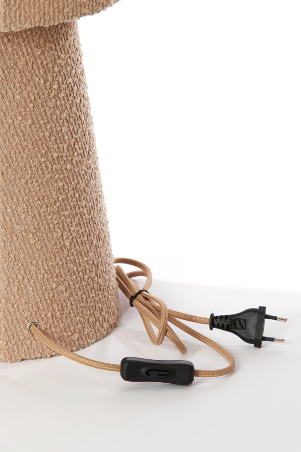 Light & Living Lighting Table lamp 20x58 cm MIKKEL bouclé sand House of Isabella UK