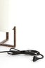 Light & Living Lighting Table lamp 21,5x21,5x50,5 cm WYN wood prnt d brn+boucl cream House of Isabella UK