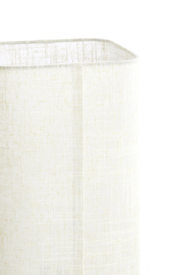 Light & Living Lighting Table lamp 21,5x21,5x50,5 cm WYN wood prnt natur+linen cream House of Isabella UK