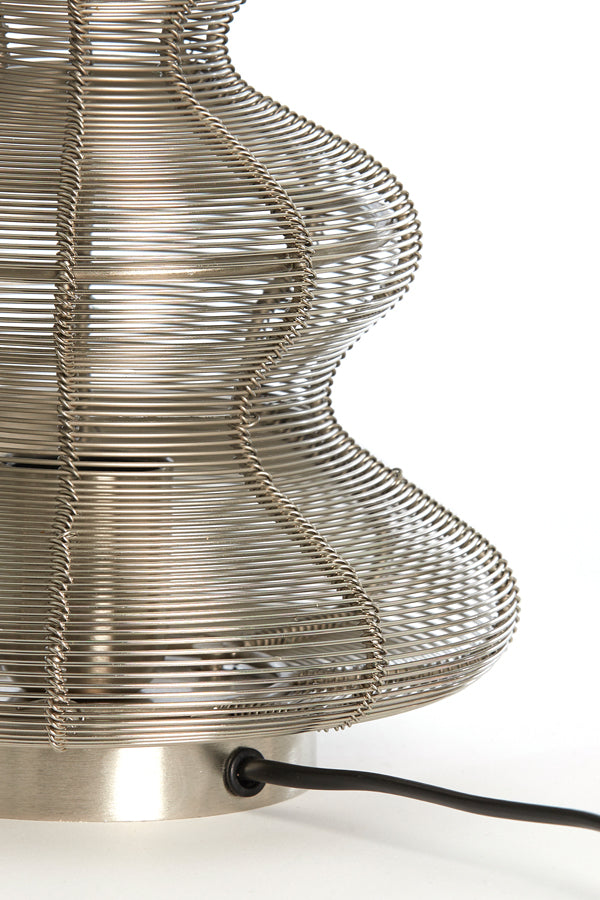Light & Living Lighting Table lamp 21x27 cm CHRISTMAS TREE shiny nickel House of Isabella UK