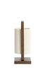 Light & Living Lighting Table lamp 22,5x15x37,5 cm LECCE wood prnt d brwn+rope cream House of Isabella UK
