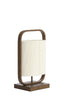 Light & Living Lighting Table lamp 22,5x15x37,5 cm LECCE wood prnt d brwn+rope cream House of Isabella UK