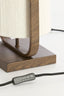 Light & Living Lighting Table lamp 22,5x15x37,5 cm LECCE wood prnt d brwn+rope cream House of Isabella UK