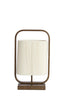 Light & Living Lighting Table lamp 22,5x15x37,5 cm LECCE wood prnt d brwn+rope cream House of Isabella UK