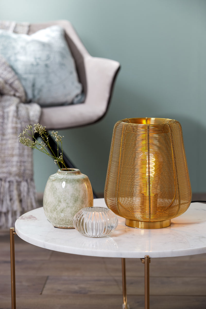 Light & Living Lighting Table lamp 22x26 cm ADETA gold House of Isabella UK