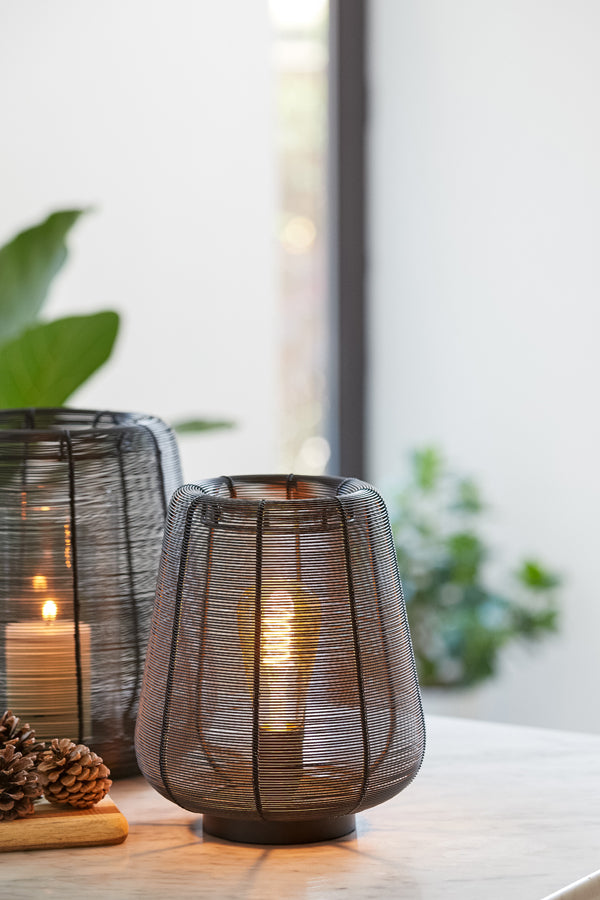 Light & Living Lighting Table lamp 22x26 cm ADETA matt black House of Isabella UK