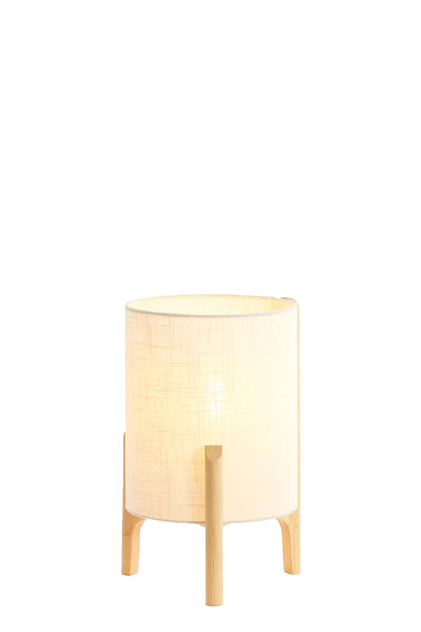 Light & Living Lighting Table lamp 22x33 cm LITTO natural+linen white House of Isabella UK