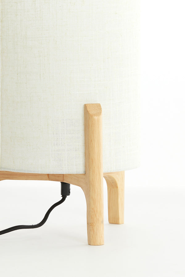Light & Living Lighting Table lamp 22x33 cm LITTO natural+linen white House of Isabella UK