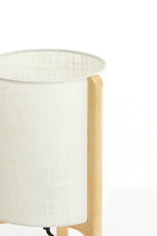 Light & Living Lighting Table lamp 22x33 cm LITTO natural+linen white House of Isabella UK