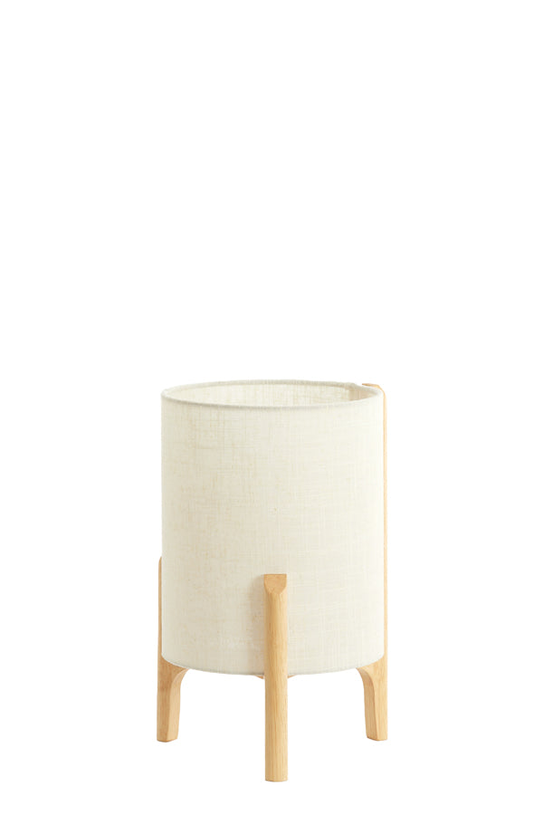 Light & Living Lighting Table lamp 22x33 cm LITTO natural+linen white House of Isabella UK