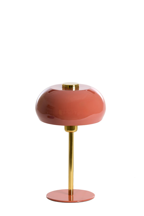 Light & Living Lighting Table lamp 22x34 cm SURIN shiny coral+gold House of Isabella UK