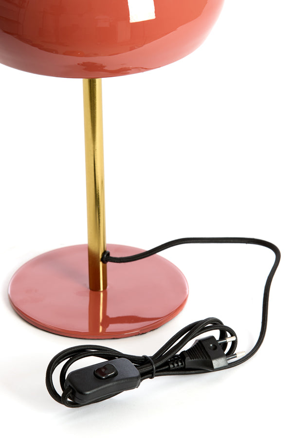 Light & Living Lighting Table lamp 22x34 cm SURIN shiny coral+gold House of Isabella UK
