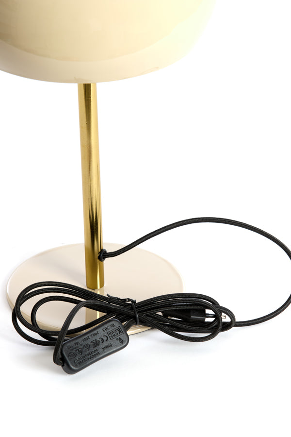 Light & Living Lighting Table lamp 22x34 cm SURIN shiny light grey+gold House of Isabella UK