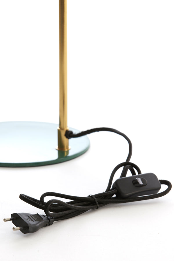 Light & Living Lighting Table lamp 22x47 cm MALEKA shiny dark green+gold House of Isabella UK