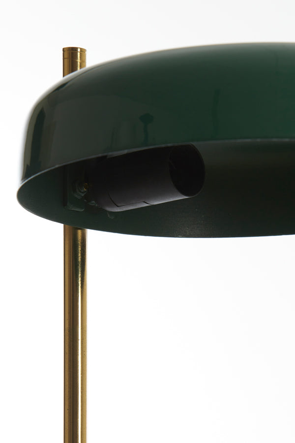 Light & Living Lighting Table lamp 22x47 cm MALEKA shiny dark green+gold House of Isabella UK