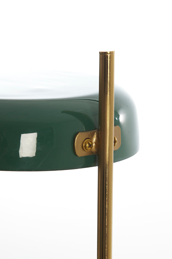 Light & Living Lighting Table lamp 22x47 cm MALEKA shiny dark green+gold House of Isabella UK