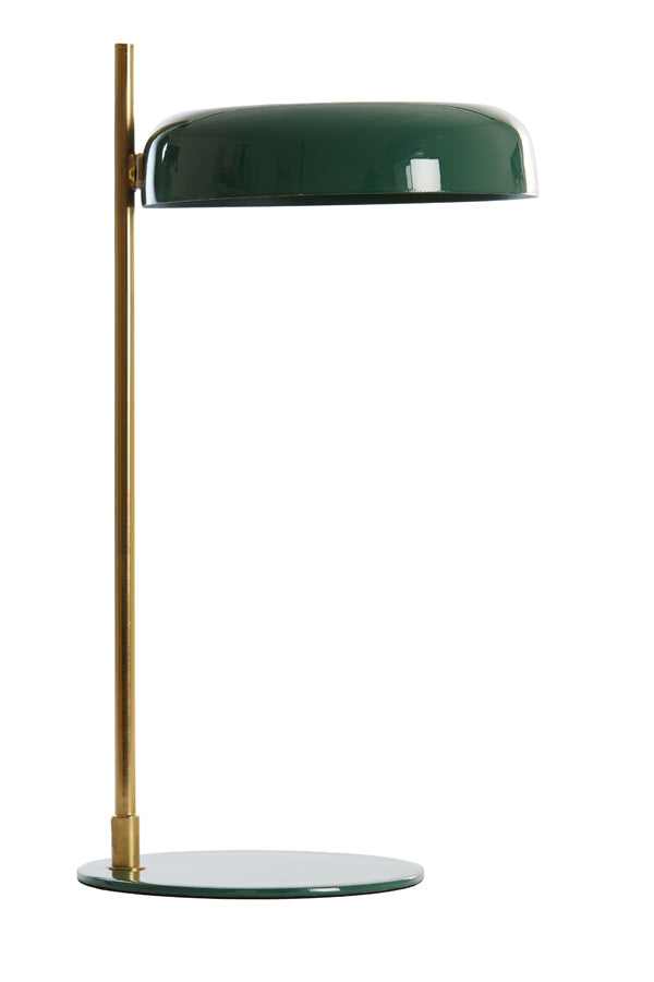 Light & Living Lighting Table lamp 22x47 cm MALEKA shiny dark green+gold House of Isabella UK
