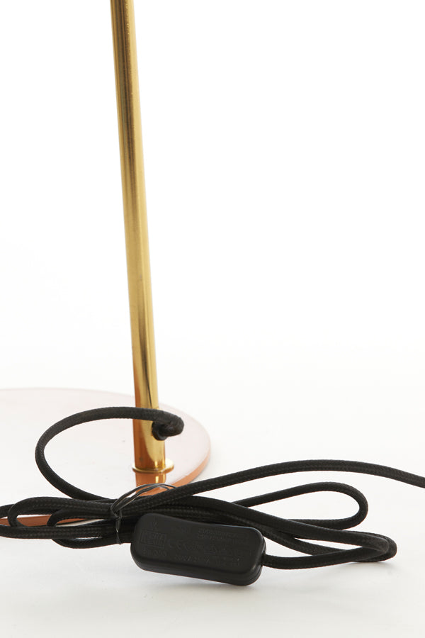 Light & Living Lighting Table lamp 22x47 cm MALEKA shiny orange+gold House of Isabella UK