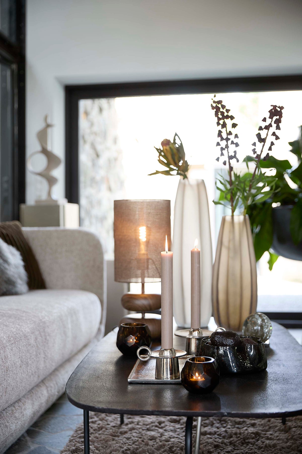 Light & Living Lighting Table lamp 22x50,5 cm DANIALO wood print d brown+d brown House of Isabella UK
