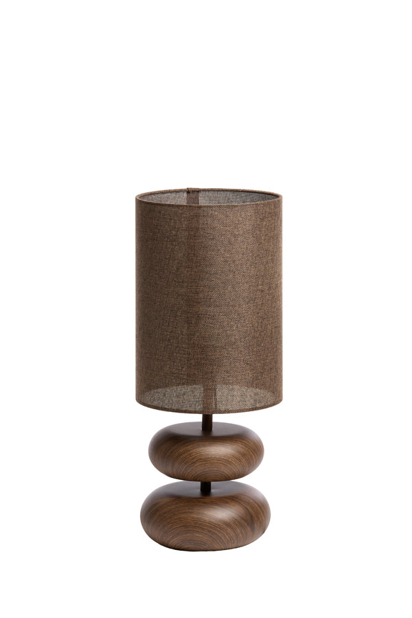 Light & Living Lighting Table lamp 22x50,5 cm DANIALO wood print d brown+d brown House of Isabella UK