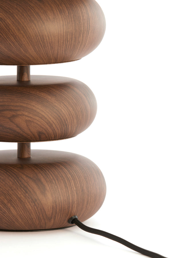 Light & Living Lighting Table lamp 22x67,5 cm DANIALO wood print d brown+rope cream House of Isabella UK