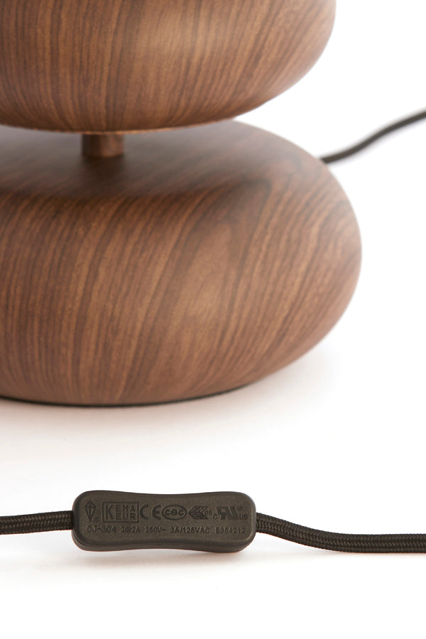 Light & Living Lighting Table lamp 22x67,5 cm DANIALO wood print d brown+rope cream House of Isabella UK
