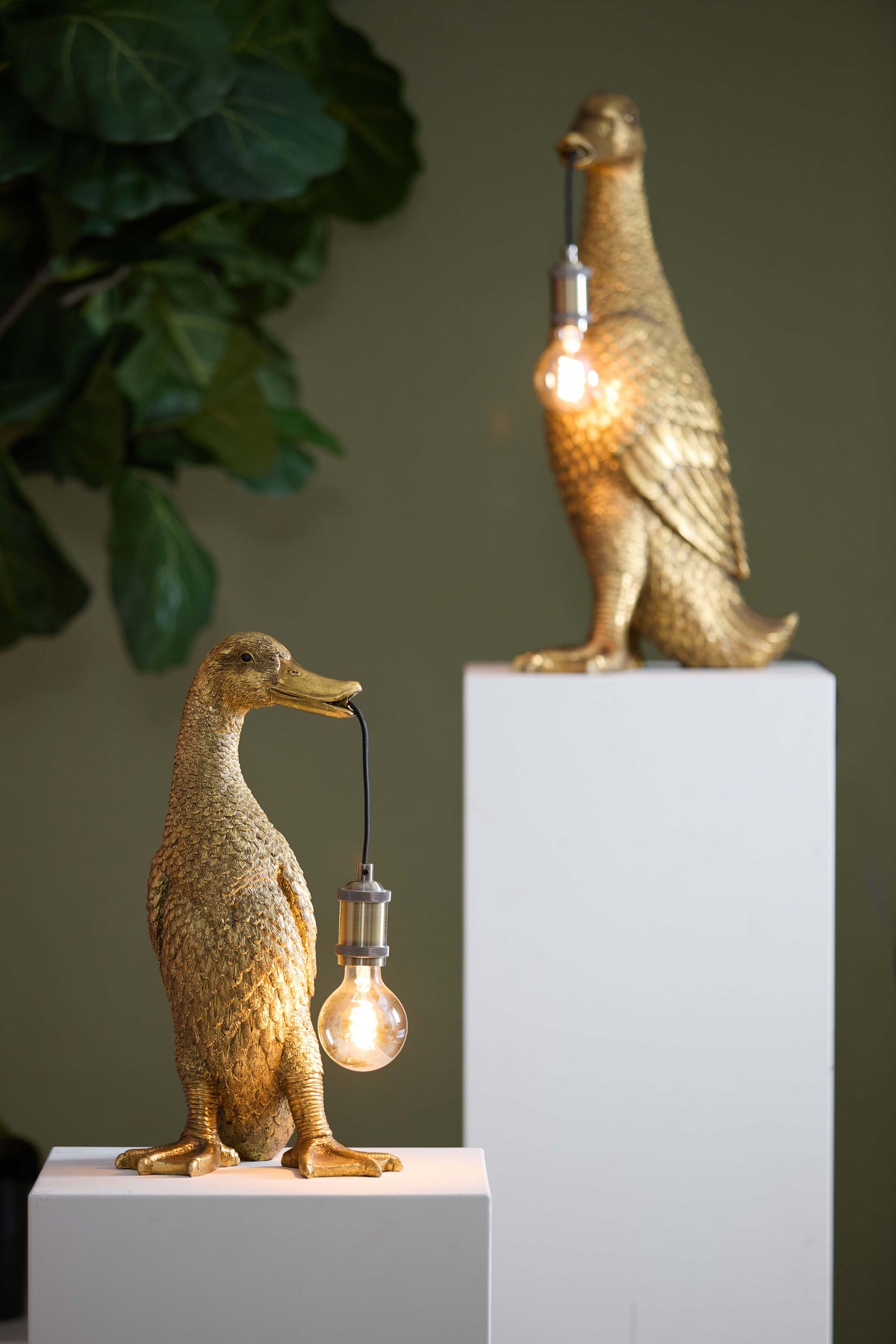 Light & Living Lighting Table lamp 23,5x23x48,5 cm DUCK antique bronze House of Isabella UK