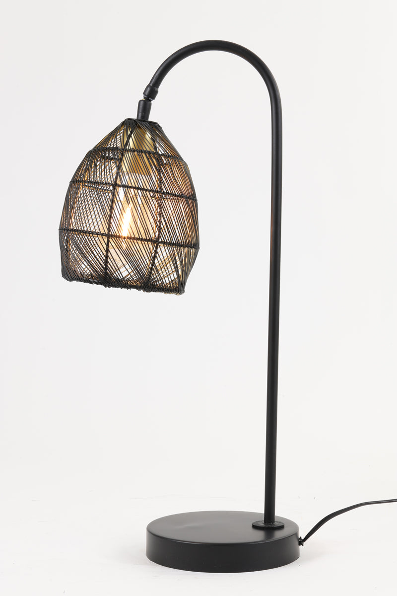 Light & Living Lighting Table lamp 23x18x60 cm MEYA matt black+gold House of Isabella UK