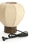 Light & Living Lighting Table lamp 23x23,5 cm KYZO wood print d brown+linen nat. House of Isabella UK